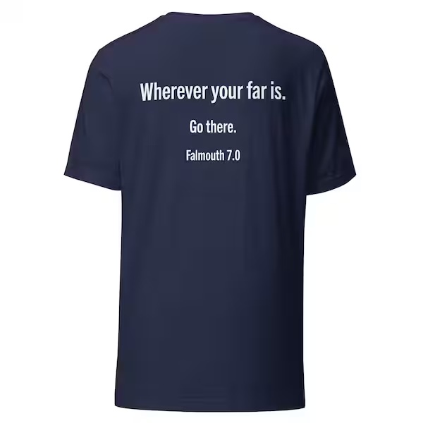Wicked Far Falmouth 7.0 Race Collection shirt, back view